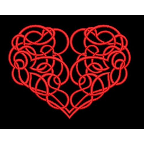 Файл вышивки Кружевное сердце