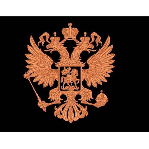 Файл вышивки Герб Российской федерации 26 см 