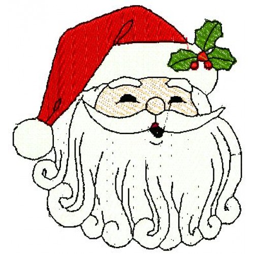 Файл вышивки Санта Клаус в шапке