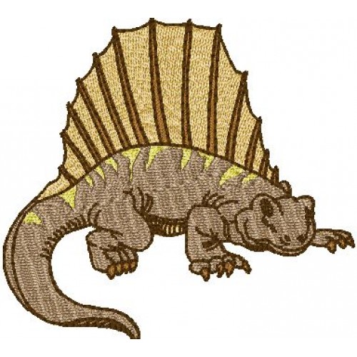 Файл вышивки динозавр диметродон
