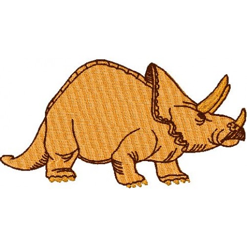 Файл вышивки динозавр трицератопс