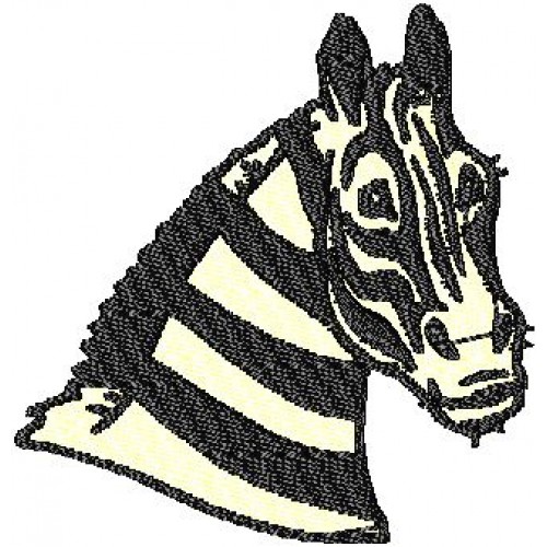 Файл вышивки голова зебры