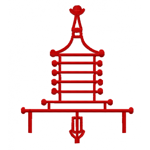 Файл вышивки Пагода