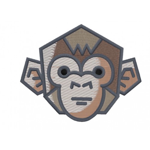 Файл вышивки Голова обезьяны