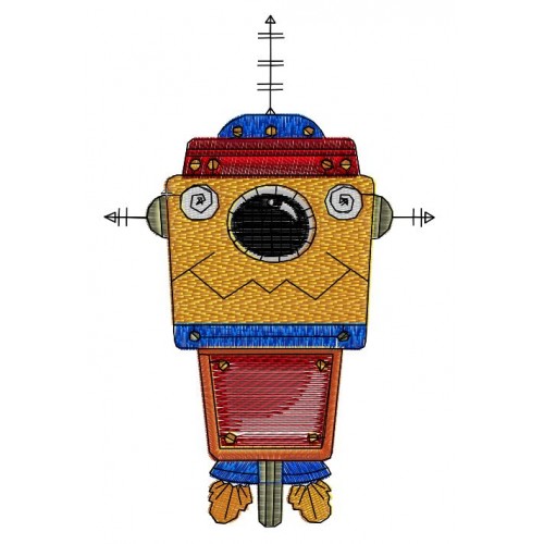 Файл вышивки Космический робот 01