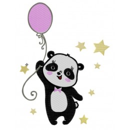 Панда с воздушным шаром
