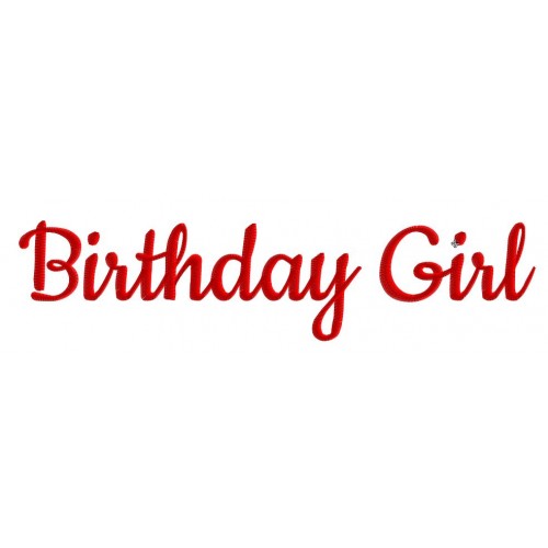 Файл вышивки Birthday Girl