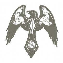 Ворон в кельтском стиле