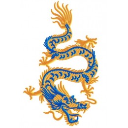 Золотой восточный дракон