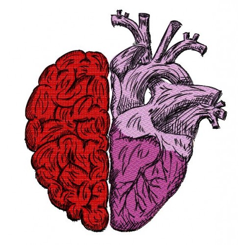 Файл вышивки Мозг и сердце