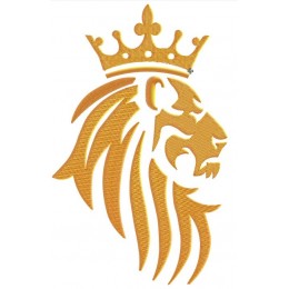 Профиль льва в короне 2