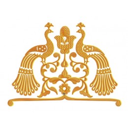 Дагестанский орнамент с павлинами