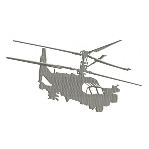 Файл вышивки Военный вертолёт
