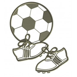 Футбольный мяч и бутсы