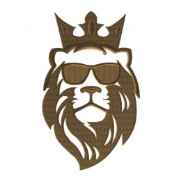 Лев в короне и очках