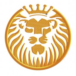 Лев в короне в круге