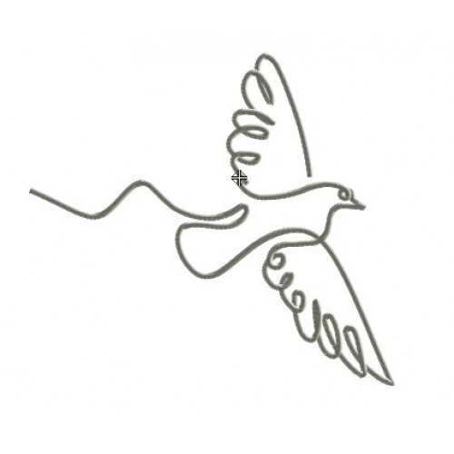 Файл вышивки Летящая птица 01