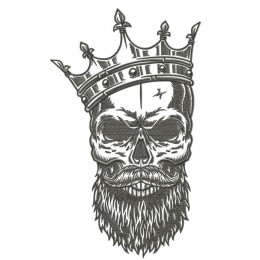 Череп с бородой и короной