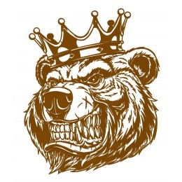Оскаленный медведь в короне