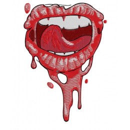 Язык, облизывающий зубы