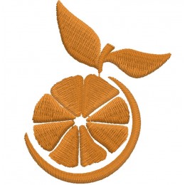 Апельсин с листочками
