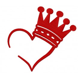 Сердце в короне набок