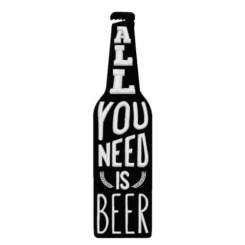 Файл вышивки Пиво «All you need is beer»