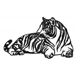 Сидящий тигр