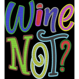 Надпись «Wine not?»
