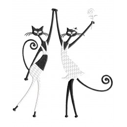 Танцующие черные кошки 02