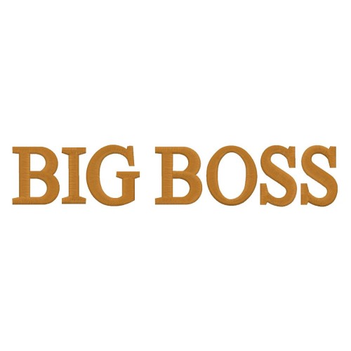 Файл вышивки Надпись «Big Boss»