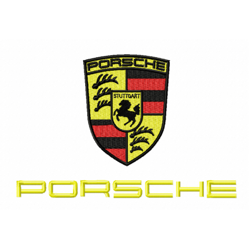 Файл вышивки эмблема Porsche