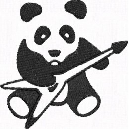 Панда с гитарой