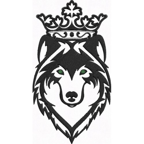 Файл вышивки Волк в короне