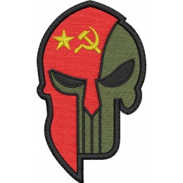 Череп Спарта флаг СССР
