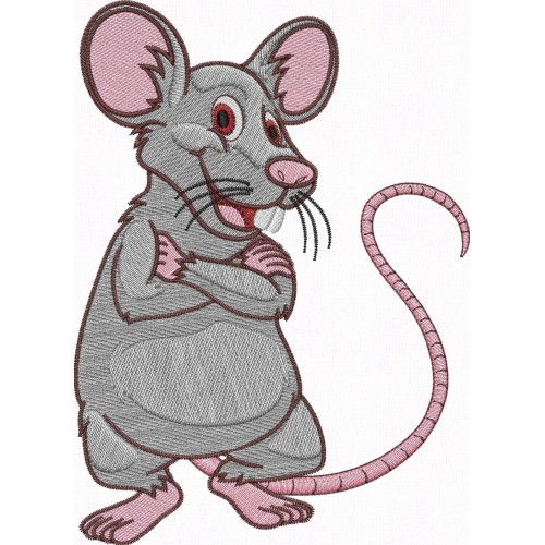 Файл вышивки Крыса весёлая