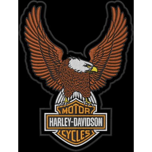 Файл вышивки Harley Davidson лого 01