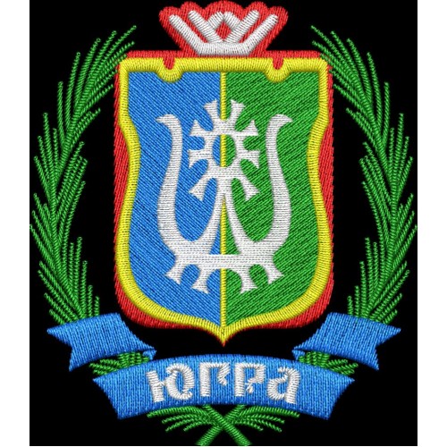 Файл вышивки ЮГРА герб 02