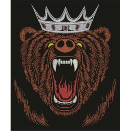 Медведь свирепый в короне