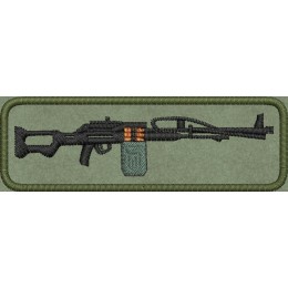 Файл вышивки Автомат шеврон 01