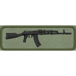 Файл вышивки Автомат шеврон 03