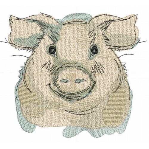 Файл вышивки свинья