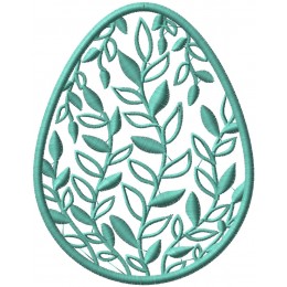 Пасхальное яйцо листья