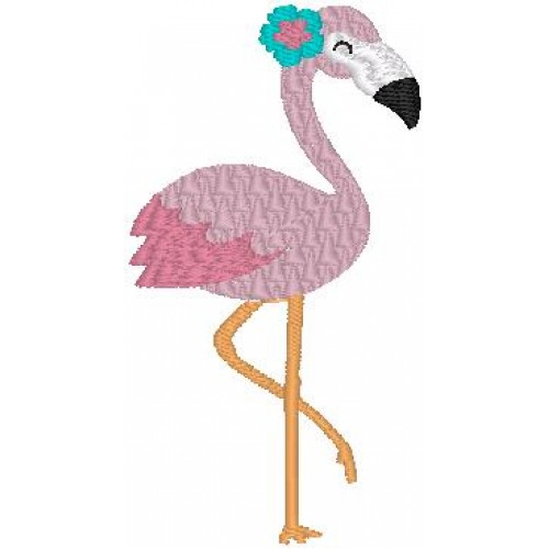 Файл вышивки Розовый Фламинго