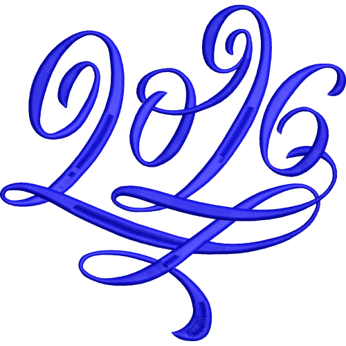 Файл вышивки Год 2026 цифры