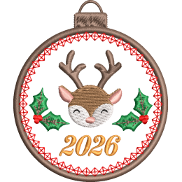 Шеврон с Новым Годом шар