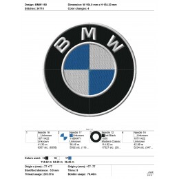 Файл вышивки Эмблема БМВ- BMW