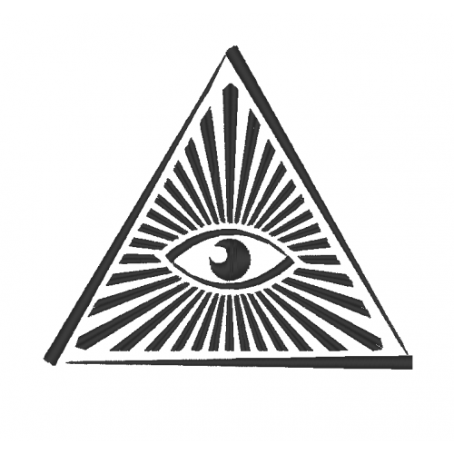 Файл вышивки Всевидящее око треугольник