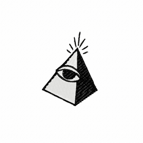 Файл вышивки Всевидящее Око пирамида