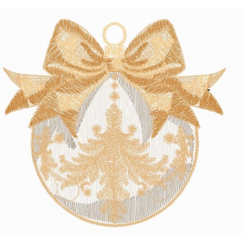 Файл вышивки Новогодний шар_2